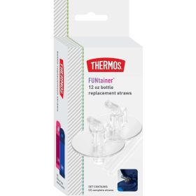 Thermos 12 OZ Funtainer Replacement Straws, 2 Pack
