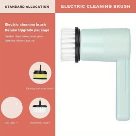 Electric Cleaning Brush Household Wireless Handheld Kitchen Toilet Tile Bathroom Toilet Strong Washing Brush Bowl Shoe Washing Cleaning Brush