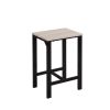 U_STYLE Dining Set, Bar Set, Dining Table with 4 Chairs,5 Piece, with Counter and Pub Height