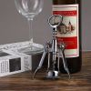 barWine Opener Stainless Steel Red Wine Opener Wing Type Metal Sommeliers Corkscrew Bottle Openers Corkscrews Wine Cork Remover