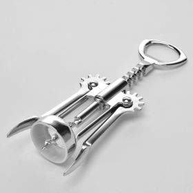 barWine Opener Stainless Steel Red Wine Opener Wing Type Metal Sommeliers Corkscrew Bottle Openers Corkscrews Wine Cork Remover