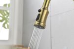 Single Handle High Arc Pull Out Kitchen Faucet,Single Level Stainless Steel Kitchen Sink Faucets with Pull Down Sprayer