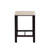 U_STYLE Dining Set, Bar Set, Dining Table with 4 Chairs,5 Piece, with Counter and Pub Height