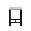 U_STYLE Dining Set, Bar Set, Dining Table with 4 Chairs,5 Piece, with Counter and Pub Height