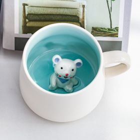 3D Cartoon Animal Ceramic Coffee Cup (Option: Little Mouse-301 To 400ml)