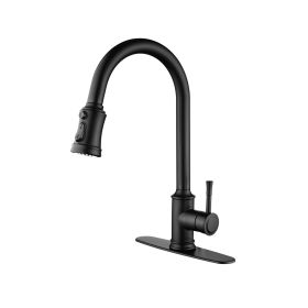 Touch Kitchen Faucet with Pull Down Sprayer (Color: Matte Black)