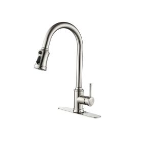 Touch Kitchen Faucet with Pull Down Sprayer (Color: Brushed Nickel)