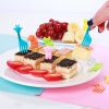 10PCS Cute Fruit Fork; Reusable Mini Animal Forks; Food; Cakes; Snacks; Fruit Decorations; Suitable For Children