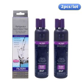 W10295370A, by Whirlpool, Refrigerator Water Filter 1 EDR1RXD1 Compatible (Pack: 2 Pieces)