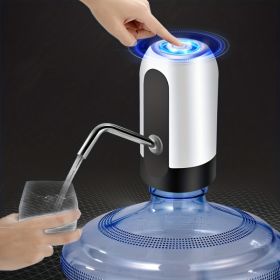 Automatic Electric Water Dispenser Pump; USB Charging Water Bottl Pump; Automatic (Color: Black)