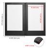 5.5"x11" OR 10"x17" OR 8.5"x11"Dual Page Backlit Menu Cover